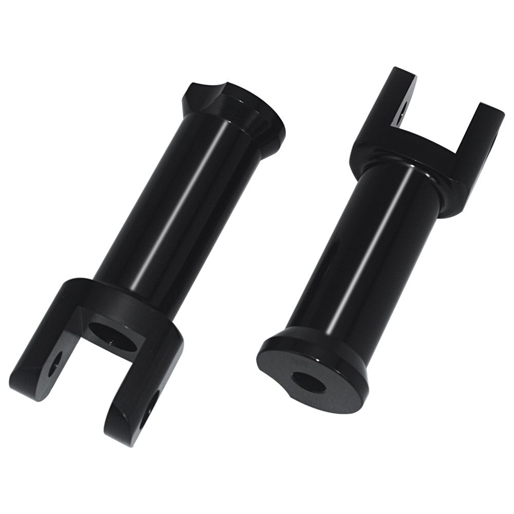 Suportes de Pedaleira Traseira Clevis para Motocicleta Harley Davidson Softail 2018-2025 (Preto Brilhante) Kit de Suporte de Pedaleira do Passageiro
