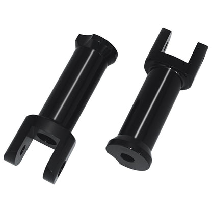 Suportes de Pedaleira Traseira Clevis para Motocicleta Harley Davidson Softail 2018-2025 (Preto Brilhante) Kit de Suporte de Pedaleira do Passageiro