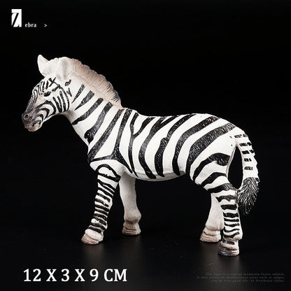 Simulation Wild Animal Elephant Lion Graffe Brown Bear Action Figures Wildlife Sika Deer Hippo Zebra Crocodile Figurines Kid Toy