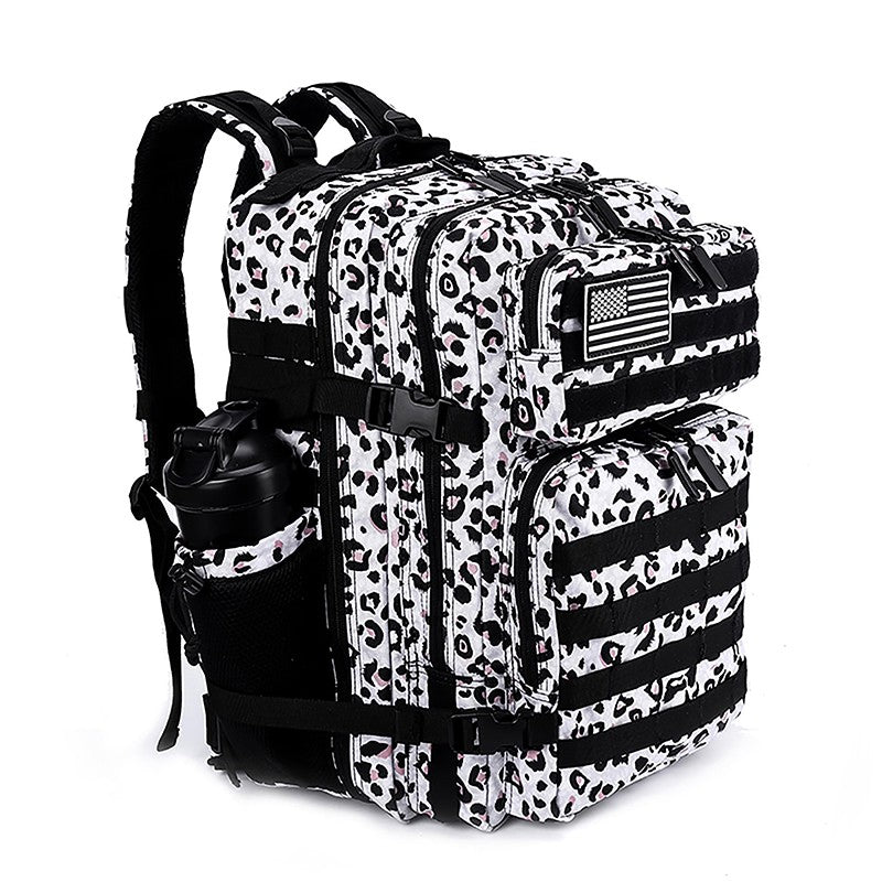 LHI Mochila Tática 45L/35L/25L para Homens e Mulheres, À Prova D'Água, Bolsa de Ginástica para Atletas, Mochila de Viagem para Caminhada ao Ar Livre com Porta-Garrafas