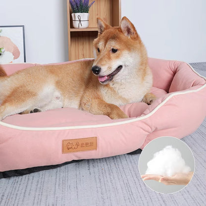 Sofá de Estimação Cama para Dormir Cama de Cachorro Grande Casa para Gatos Grande Espaço Sofá de Cachorro Tapete para Dormir Almofada Quente de Inverno para Cachorro