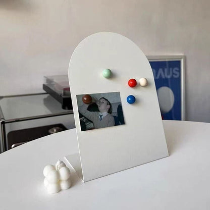 Creative Large Capacity Desktop Message Board Vertical Curved Storage Board Note Board Office Home Desktop Ornament