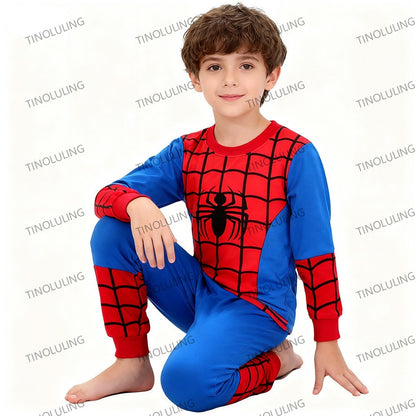 Autumn Kids McQueen Boutique Pajamas Sets 100% Pure Cotton Mickey Minnie Elsa 2pcs Pyjamas for Baby Boys Girls Toddler Sleepwear