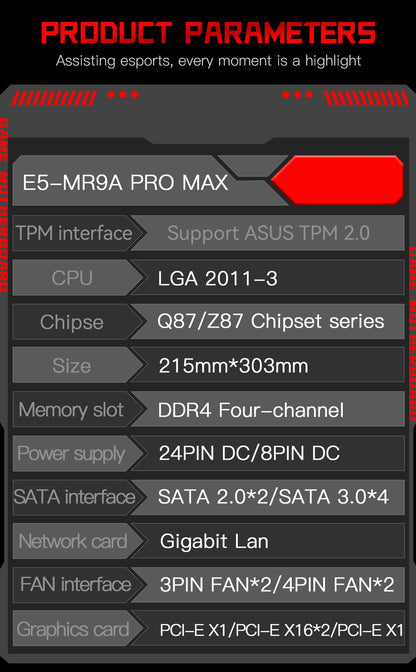 Conjunto de placa-mãe MACHINIST X99 MR9A PRO MAX LGA2011-3 CPU Xeon E5 2690 V3 e kit de memória DDR4 32GB NVME M.2 SATA Quatro canais
