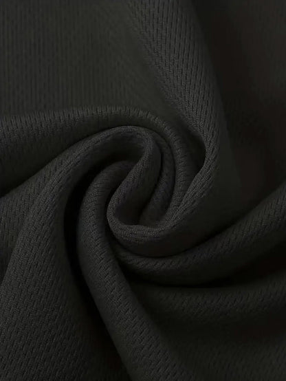 Round Neck T-Shirt 2-Pack Black Ultra-Light Men's Quick Drying Breathable Sweat-Absorbent Shirt Suitable for Fitness Gym and Run