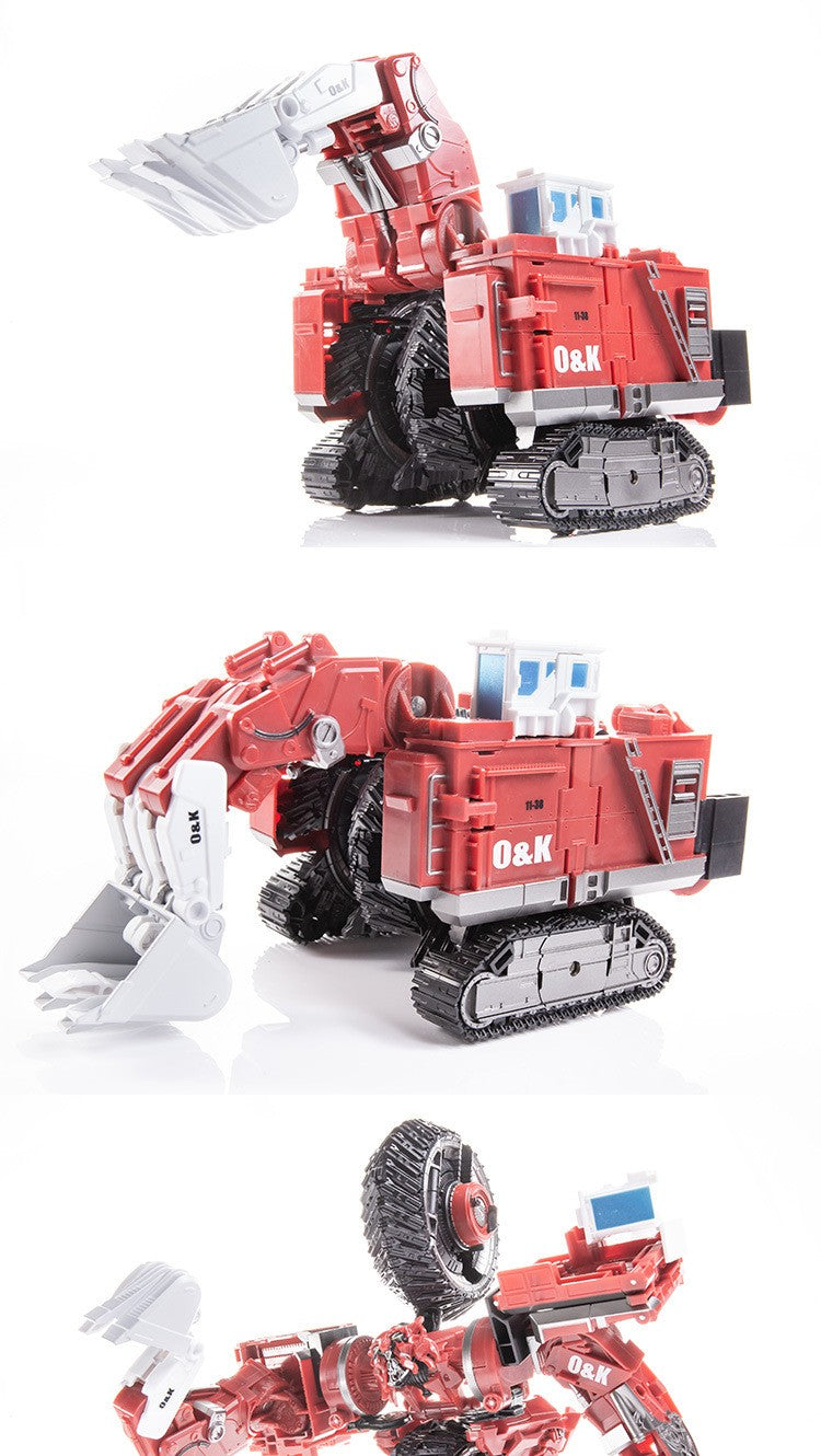 DD02 Anime Transformation Toys AOYI 8 EM 1 Boneco Articulado Maneiro Modelo Scrapper G1 KO SS60 Devastator Engenharia Carro Robô Menino