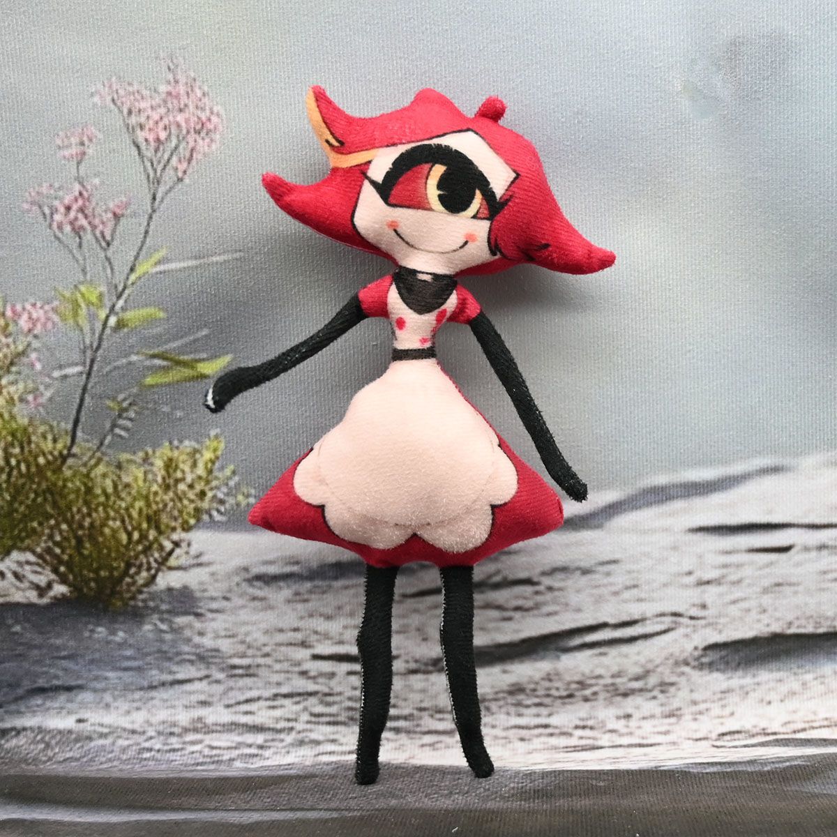 Anime Hazbin Alastor Niffty Cosplay Plush Doll Body Wire Skeleton Action Stuffed Dolls Accessories Ornament Gifts