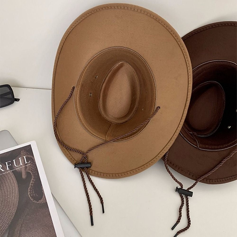 Wide Brim Western Cowboy Hat Knight Hat Climbing Hat Summer Sun Hat Cycling Cap Sun Protection Cap Sunscreen Cap Men/Male