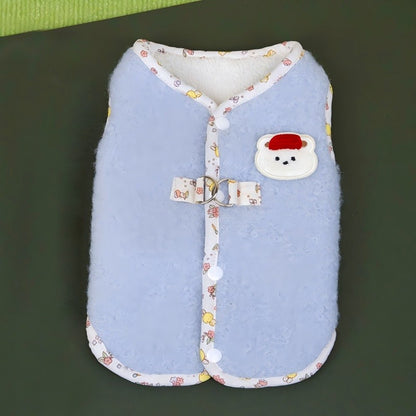Roupas de cachorro de lã de outono Colete de cachorro com estampa de coelho Moda Moletom de cachorrinho Quente Colete de gato Pulôveres Moletons de estimação Fantasia de chihuahua