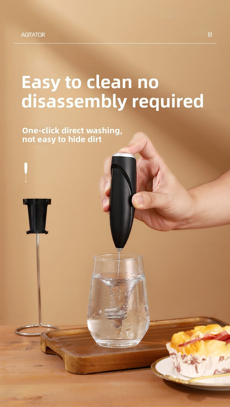 Espumador de leite a bateria, cafeteira, batedor elétrico de alta velocidade 14000 rpm, misturador de geleias, liquidificador doméstico de cozinha
