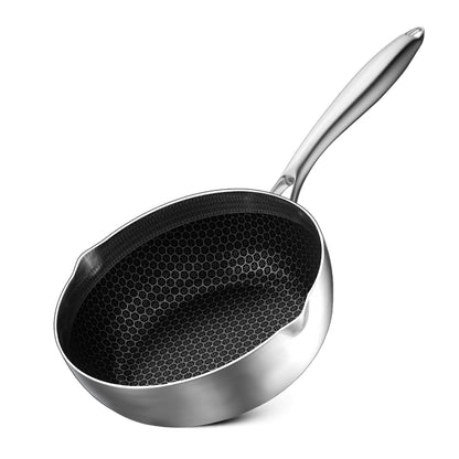 MOEYE Soup Pot 316L Antibacterial Stainless Steel Milk Pot 5 Layers Thickened Bottom Non-stick Cooking Pot Kitchen Saucepan