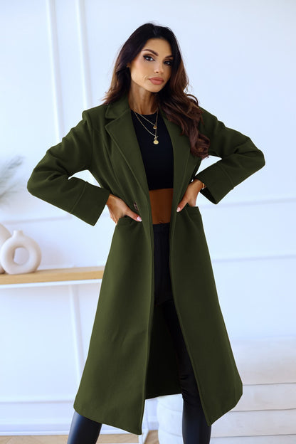 Autumn and winter 2024 new women's long woolen coat Korean version of the loose temperament haute overcoat coat