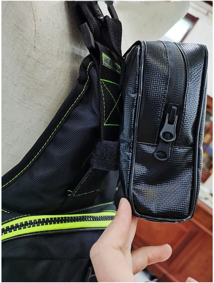 Colete salva-vidas multifuncional para pesca ao ar livre, essencial para a segurança. Vários bolsos para armazenamento, materiais flutuantes