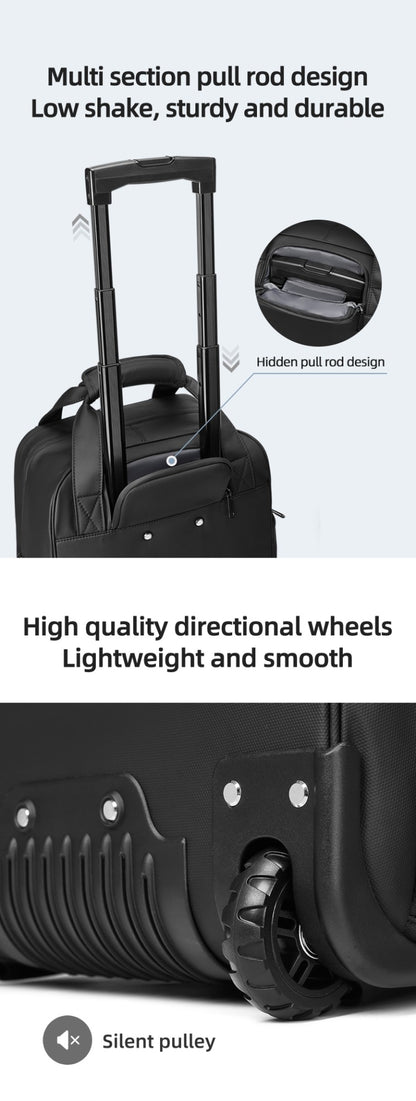 Mochilas de viagem com rodinhas para homens, mochilas executivas, mochila à prova d'água com rodinhas, bagagem de bordo, bolsas de rodinhas para embarque