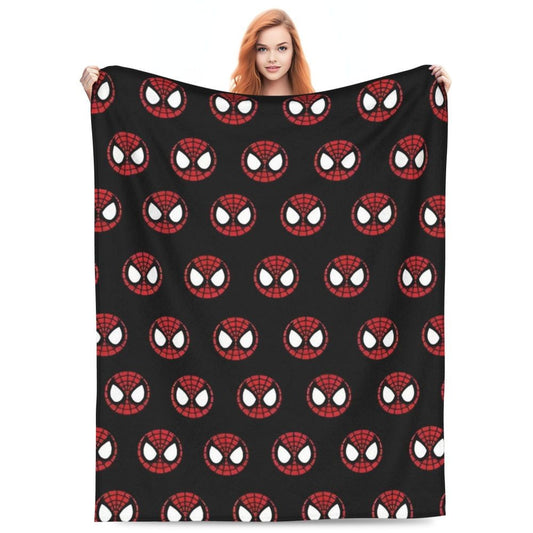 Spider-Man Comic Handsome Cool Blanket Cartoon Anime Flannel Funny Warm Throw Blanket for Bedding Lounge Decoration
