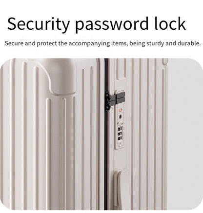 New Process Plastic Frame Suitcase 20-inch Carry-on Luggage 28-inch Thickened Trolley Case Large Capacity Travel Bag with Passwo