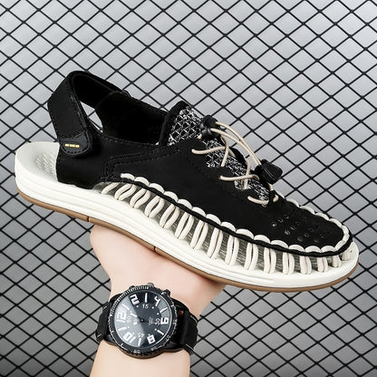 Summer New Sandals Fashion Handmade Weaving Casual Men Sandals Brand Designer Outdoor Walking Men's Shoes Summer Beach Shoes