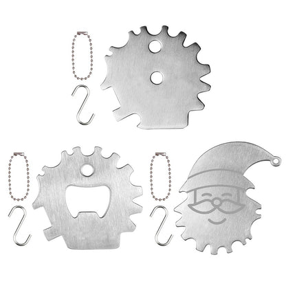 BBQ Grill Scraper Stainless Steel Grills Grate Cleaner Portable Metal Barbecue Scraper Grill Scrubber Tool Camping Accessories