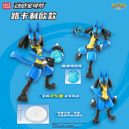 LDCX Mewtwo Charizard Greninja Anime Figure Lucario Infernape Action Figures Movable Model Collection Statue Ornament Toys Gifts