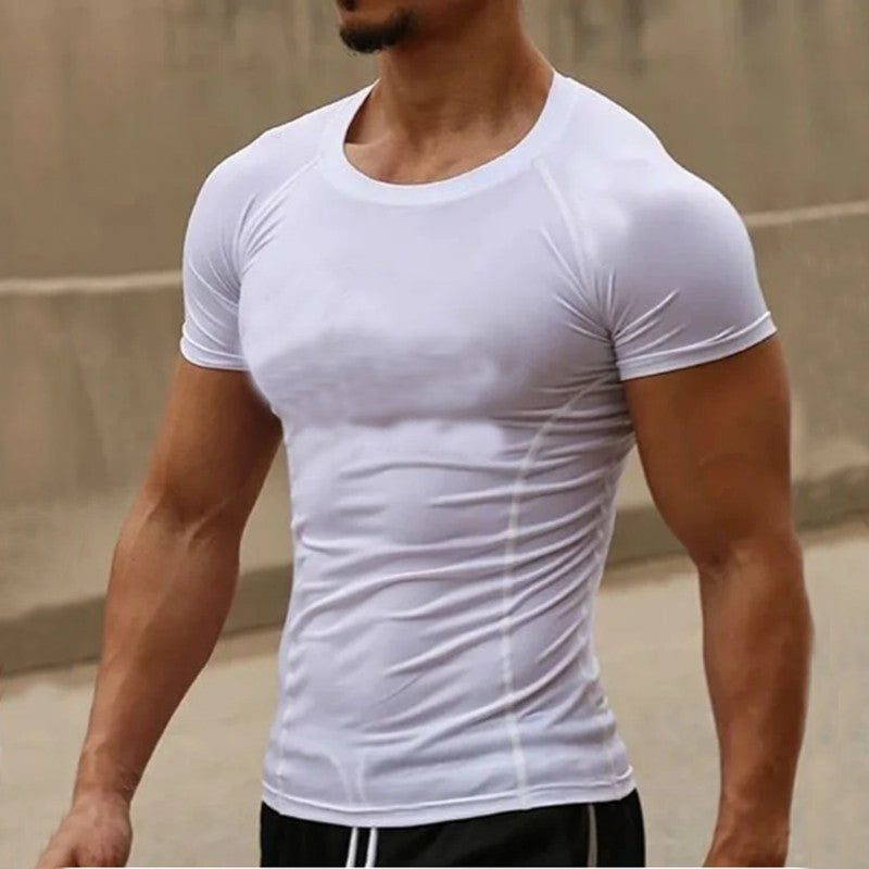 Men Compression Running T-shirt Fitness Tight Long Sleeve Sport Shirts Training Jogging Tops Gym Sportswear Dry Fit Rashgard