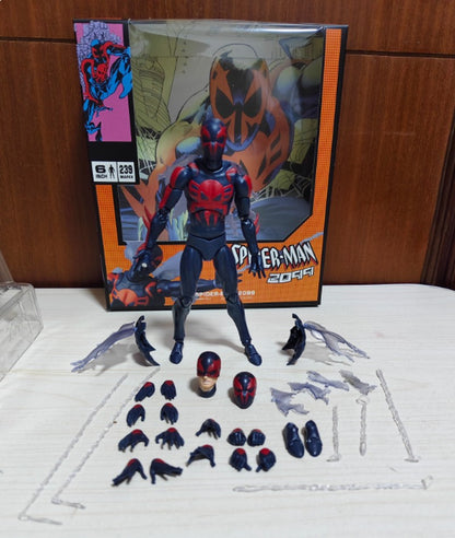 NOVO MAFEX 239 Homem-Aranha 2099 Versão Comic Escala 1/12 6 polegadas Boneco Móvel Artesanal Genuíno Boneco de Ação de Brinquedo