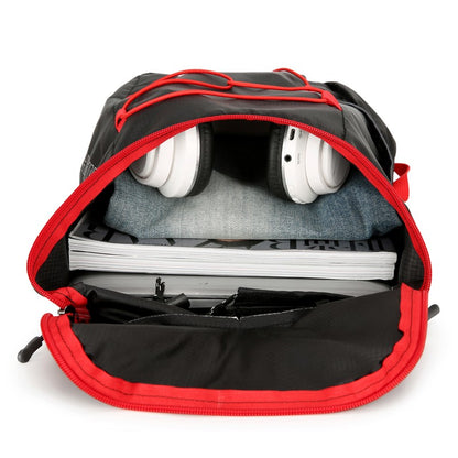 The foldable nylon outdoor lightweight backpack, simple handbag and hiking bag are suitable for outdoor sports and travel