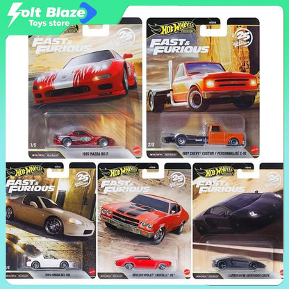 Hot Wheels HNW46 Fast & Furious Car Culture Modelos Die-Cast 1/64 Mazda RX-7 Honda & Lamborghini Carros Modelo Coleção de Menino Presente