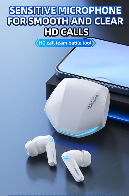 Fone de ouvido sem fio Lenovo GM2 Pro TWS Bluetooth 5.3 à prova d'água com microfone para Xiaomi iPhone