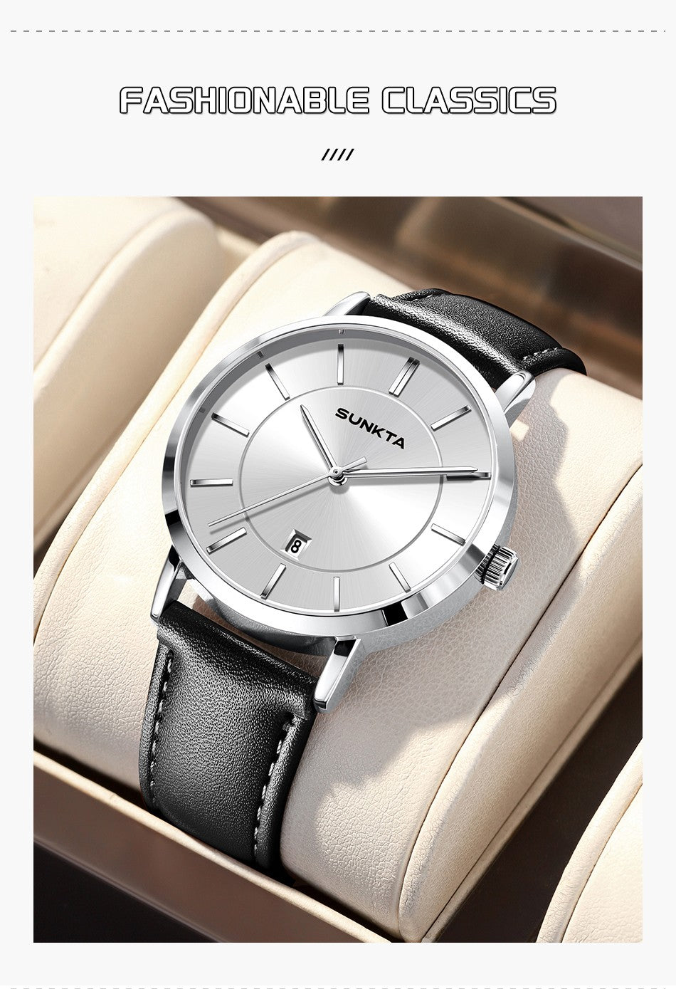 LIGE Sunkta Man Watch Fashion Luxury Waterproof Ultra Thin Date Casual Clock Leather Classic Quartz Watches for Men Reloj Hombre