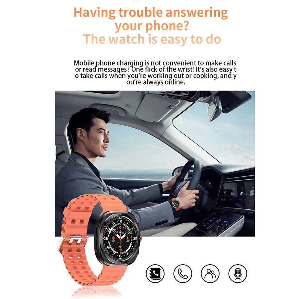 G.L Wear New Watch 7 Ultra Bluetooth Call Voice Assistant Heart Rate Monitor 1.52 inch AMOLED Screen Man Woman Smart Watch Gift