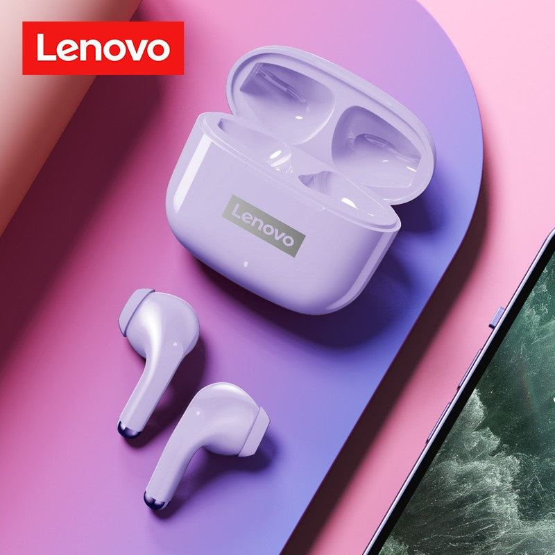 Fone de Ouvido TWS Original Lenovo LP40 Pro 100% Sem Fio Bluetooth 5.1 Esportivo com Redução de Ruído Controle de Toque 250mAh Novo 2022