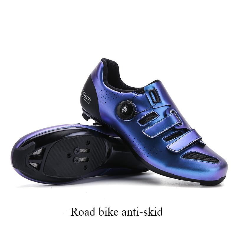 Women Road Cycling Shoes Wear-resistant Bicycle Shoes with Locking Plate Men's Non-slip Outdoor Cycling Sneakers