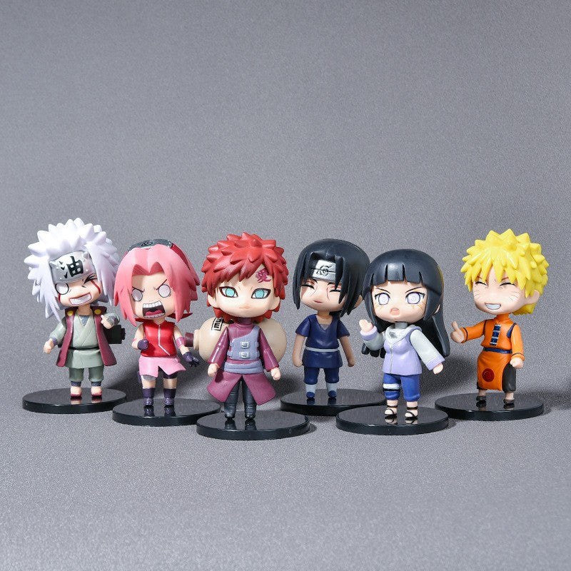 Quente 12 pçs/set Anime Naruto Shippuden Hinata Sasuke Itachi Kakashi Gaara Figura Brinquedos Q Versão PVC Modelo Figurine Bonecas Presentes