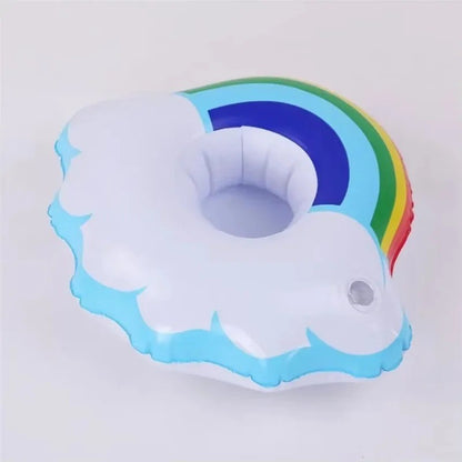 Hawaii Flamingo Coco Cup Holder Beverage Boats Phone Stand Floating Inflatable Pool Float Cup Holder Summer Beach Party Supplies