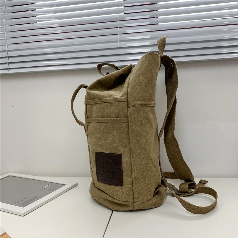 Mochilas de viagem masculinas esportivas de grande capacidade, bolsa de ombro de lona, mochila masculina para caminhada, mochila esportiva masculina, ao ar livre