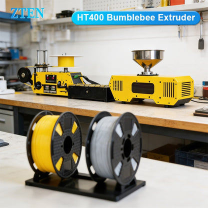 Extrusora de Filamento para Impressora 3D Extrusora HT400 com Ferramentas de Extrusão e Enrolamento de Fio PLA PETG PA ABS Extrusora de Consumíveis para Impressão 3D