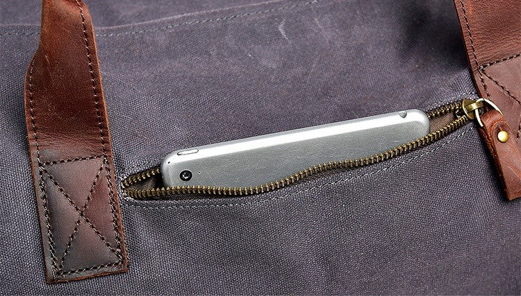 WaterProof Waxed Canvas Leather Men Travel Bag Hand Luggage Bag Carry On Large tote Vintage Men Duffle Weekend Bag big Overnight