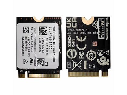 Western Digital WD SN740 SN5000S M.2 2230 SSD 2TB 1TB 256GB NVMe PCIe Gen4 x4 para Microsoft Surface Pro X Laptop 3 Steam Deck