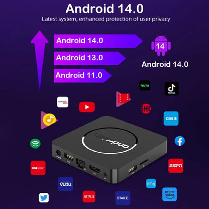 Android14 TV Box Q10 Allwinner H313 Suporta Wi-Fi Duplo 2.4G e 5G 8K 64G 128G Rom Set Top Box Media Player TV Box Set Top Box de Voz