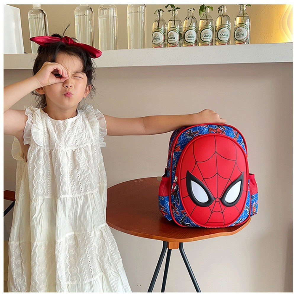 Mochila Infantil Escolar Homem-Aranha da Marvel, Bonita, Leve, Ergonômica, para Meninos e Meninas do Jardim de Infância