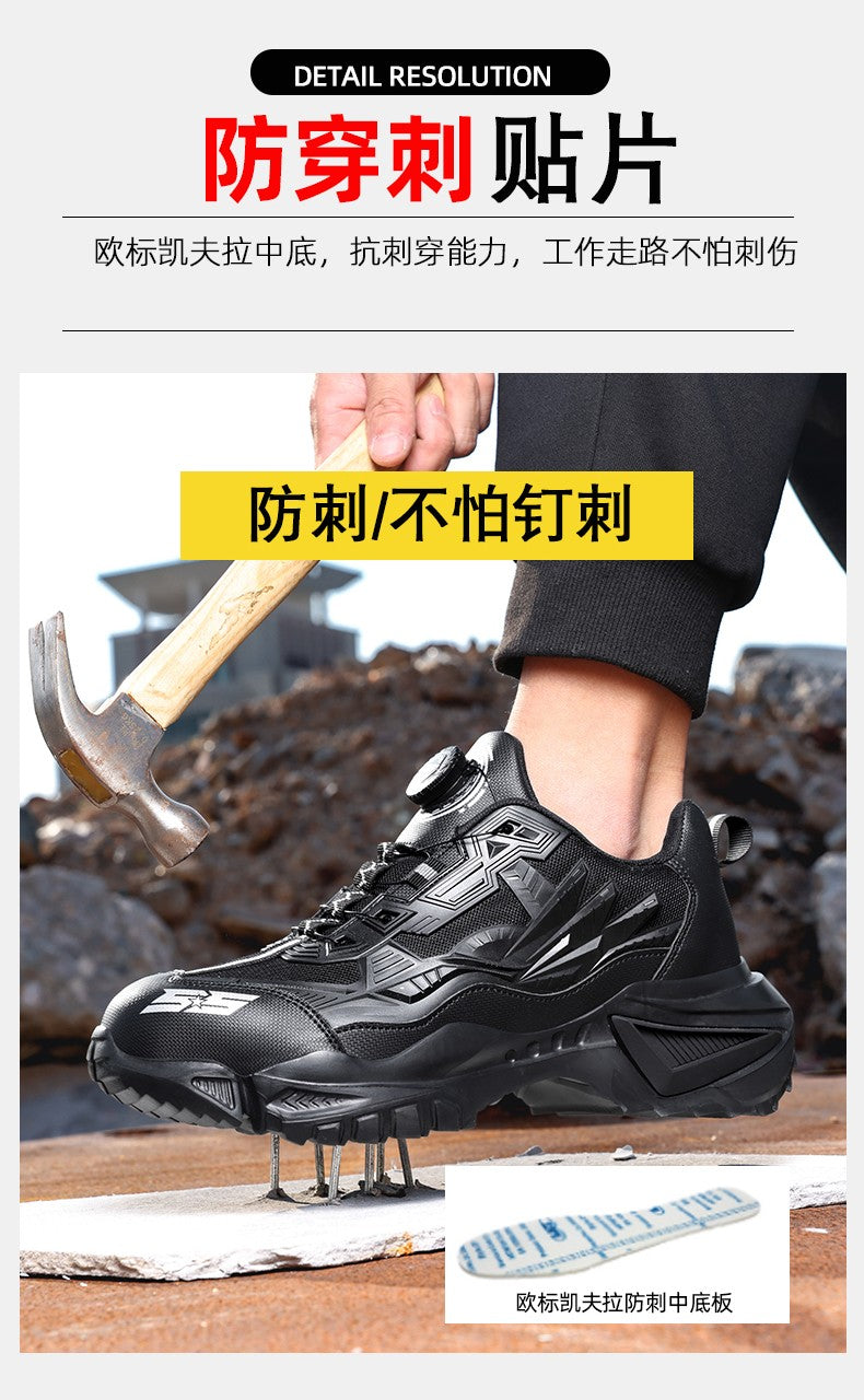 Men's Military Tactical Boots Army Boots Men Side Zipper Military Boots Men Anti-Slip Ankle Boots Work Safety Shoes Hiking Shoe