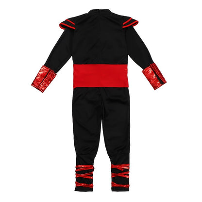 Children's Silver Dragon Ninja Costume Cartoon Masked Warrior Performance Outfit Halloween Anime Roleplay Holiday Party Costume