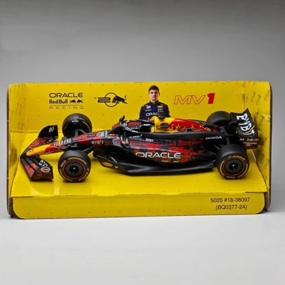 Em Estoque Novo Bburago 1:43 Red Bull RB20 Gp Britânico F1 Liga Miniatura Diecast Modelo Carro Red Bull Brinquedos Presente de Natal para Meninos