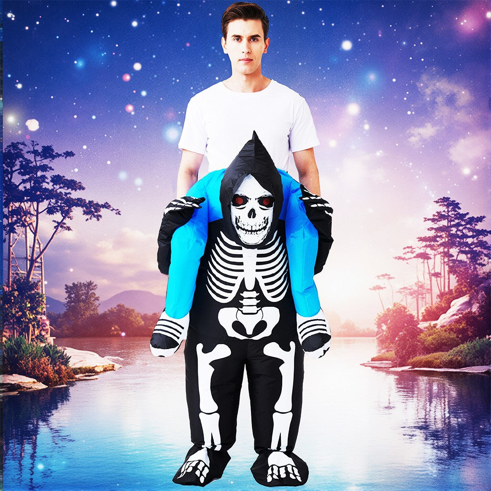 Fancy Funny Mascot Astronaut ET Inflatable Alien Costume Suit Dress Adult Purim Halloween Carnival Anime Party Cosplay Costumes