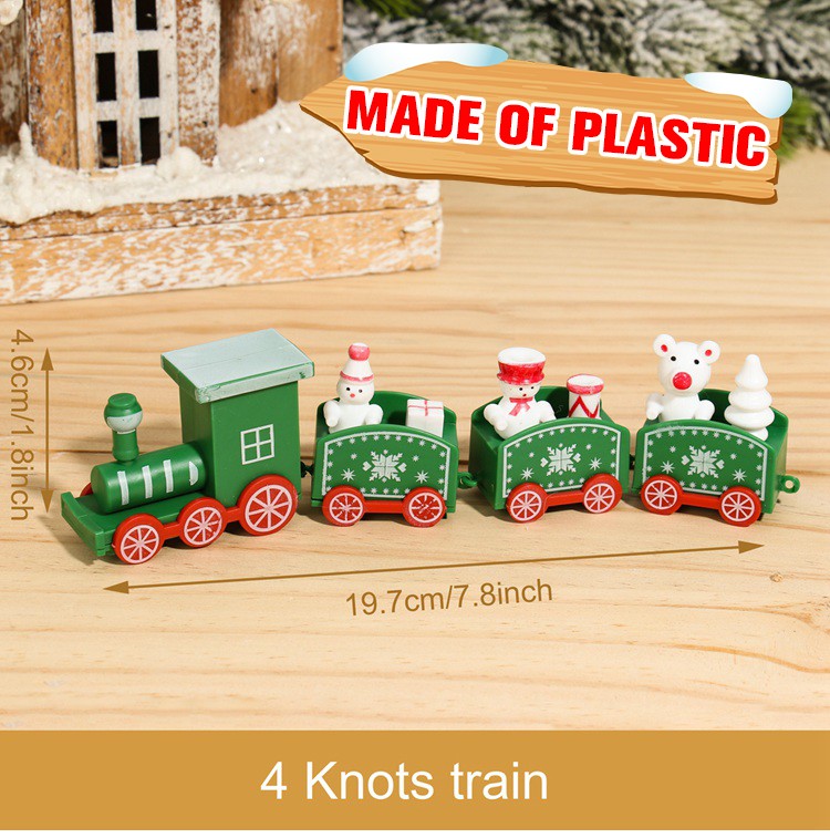 Wooden/Plastic Train Christmas Ornament Merry Christmas Decoration For Home 2025 Xmas Gifts Noel Natal Navidad New Year 2026