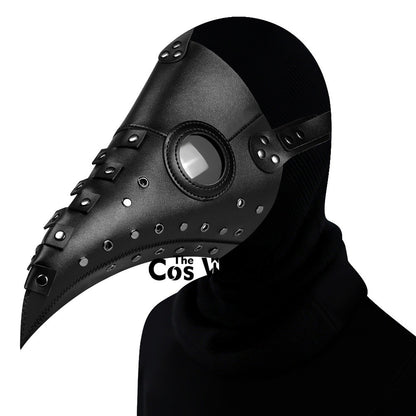 Halloween Plague Doctor Mask Steampunk Gothic Bird Beak Props for Party Carnival Cosplay Costumes Masquerade