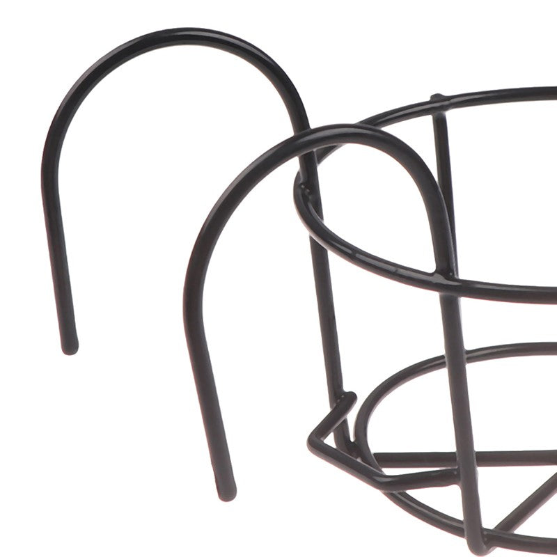Garden Hanging Plant Iron Racks Balcony Round Flower Pot Rack Railing Fence