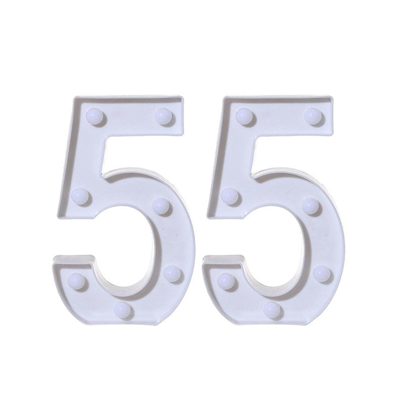 2Pcs Number 16 18 21 30 Led Light String Happy Birthday Party Decoration Wedding Anniversary Adult Birthday Party Gift Light Led