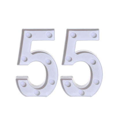 2Pcs Number 16 18 21 30 Led Light String Happy Birthday Party Decoration Wedding Anniversary Adult Birthday Party Gift Light Led