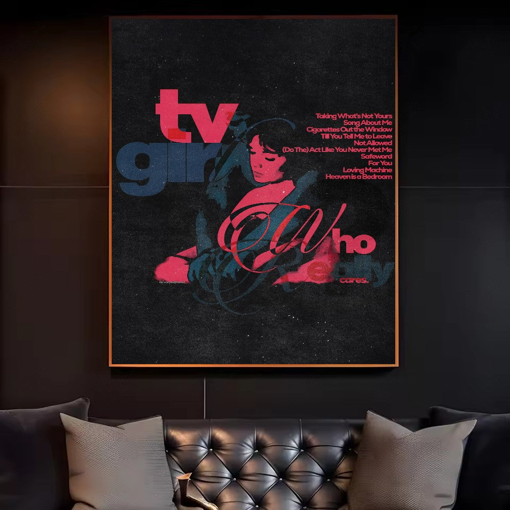 Tv Girl French Exit Lovers Rock Poster HD art canvas painting home living room bedroom bar aesthetic decoration